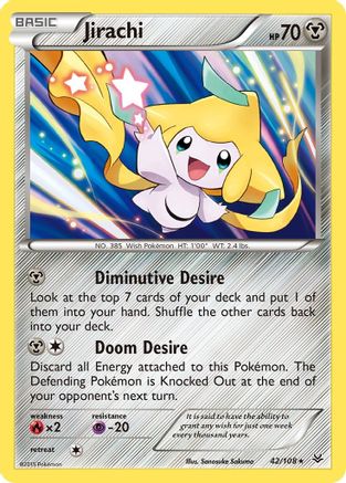 Jirachi (042/108) [XY  Roaring Skies] Holofoil - Holo Rare