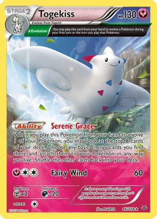 Togekiss (46 Delta) (046/108) [XY  Roaring Skies] Reverse Holofoil - Holo Rare