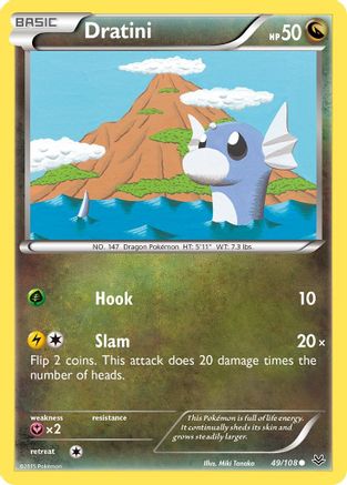 Dratini (049/108) [XY  Roaring Skies] Reverse Holofoil - Common
