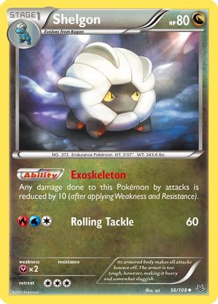 Shelgon (56/108) [XY  Roaring Skies] Normal - Uncommon