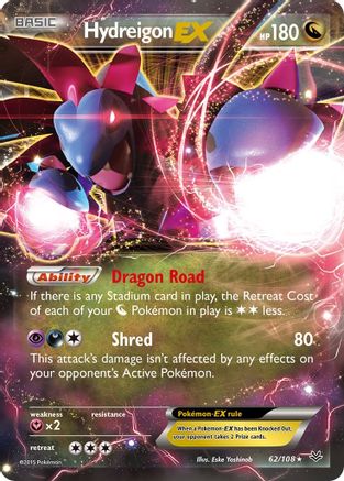 Hydreigon EX (062/108) [XY  Roaring Skies] Holofoil - Ultra Rare