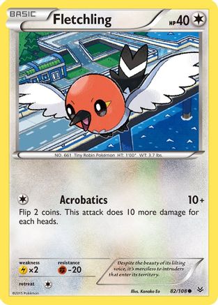 Fletchling (082/108) [XY  Roaring Skies] Normal - Common