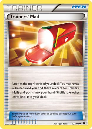 Trainers' Mail (092/108) [XY  Roaring Skies] Normal - Uncommon