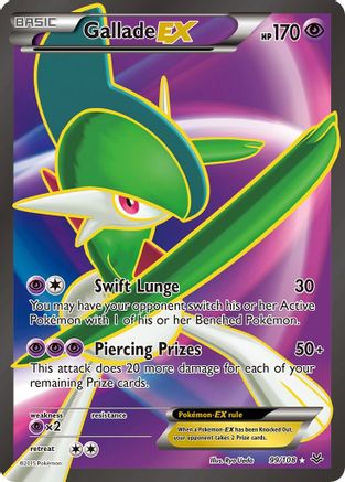 Gallade EX (99 Full Art) (099/108) [XY  Roaring Skies] Holofoil - Ultra Rare