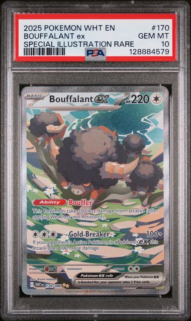 2025 POKEMON WHT EN-WHITE FLARE #170 BOUFFALANT ex SPECIAL ILLUSTRATION RARE