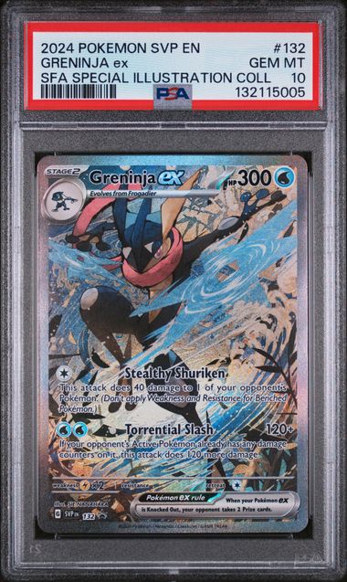 2024 POKEMON SVP EN-SV BLACK STAR PROMO #132 GRENINJA ex SFA SPECIAL ILLUSTRATION COLL