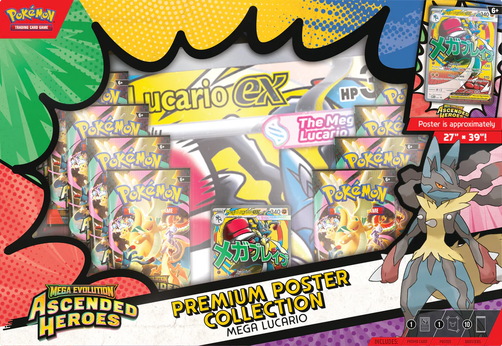 Ascended Heroes Premium Poster Collection Lucario