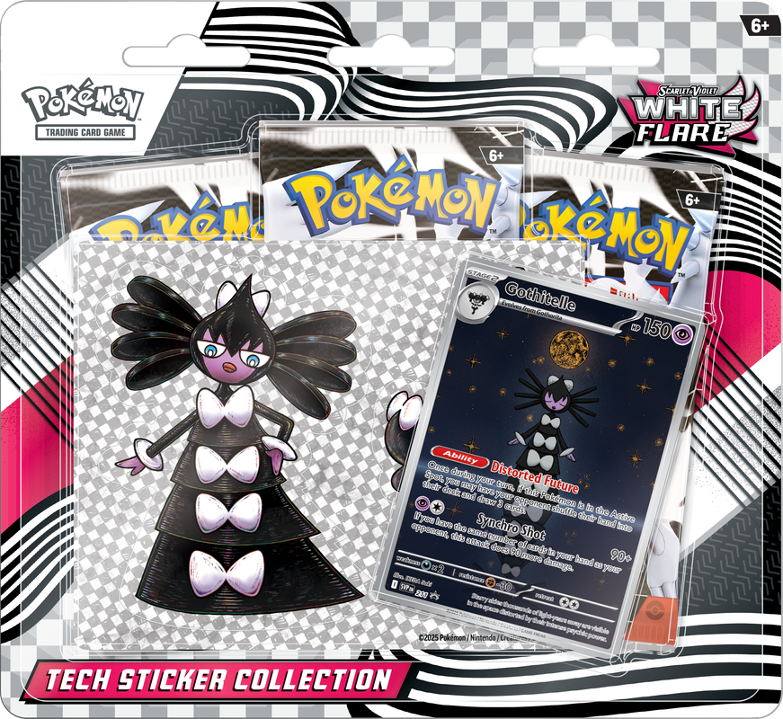 POKEMON SV10.5 WHITE FLARE TECH STICKER COLLECTION