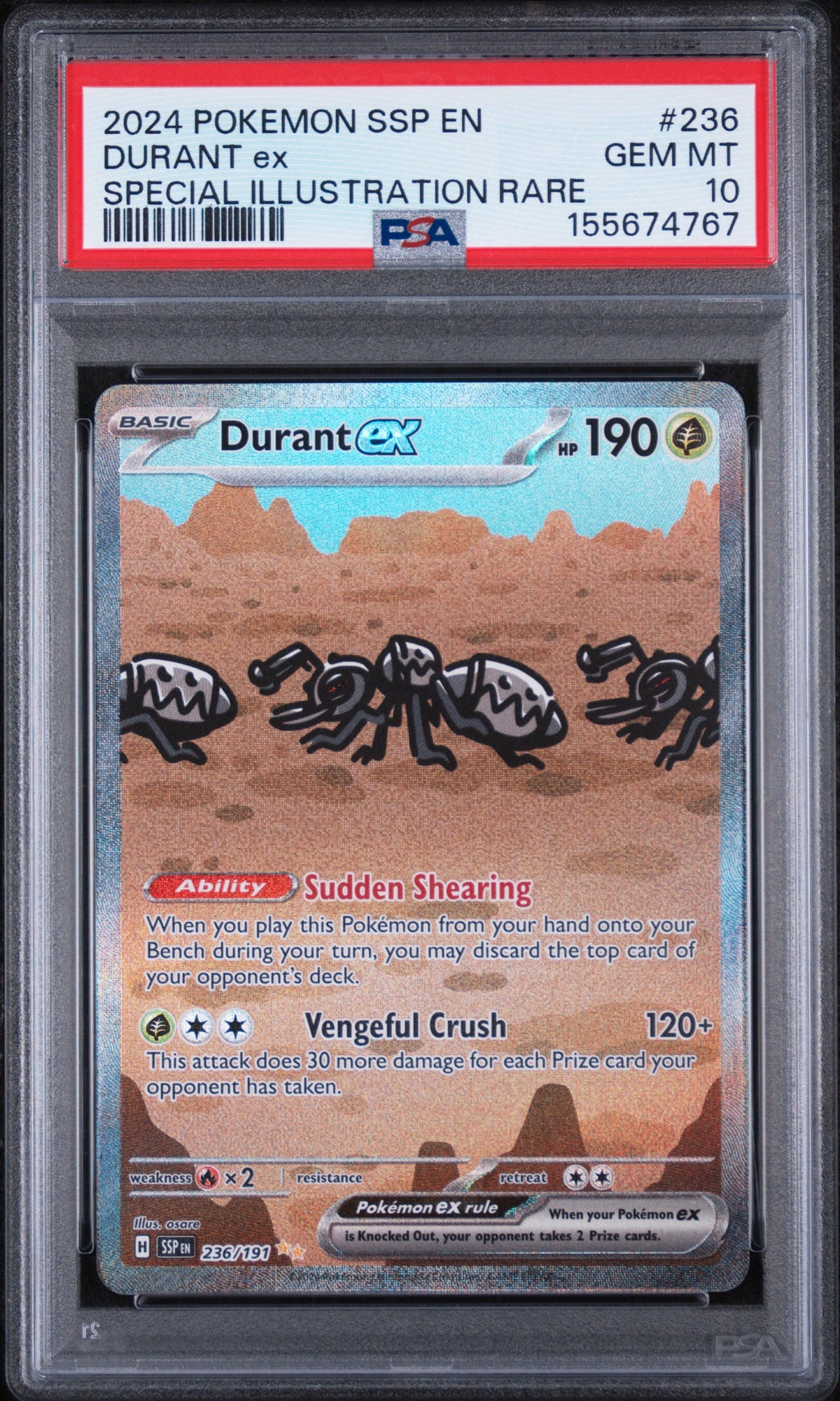 PSA 10 : Durant SIR Surging Spark