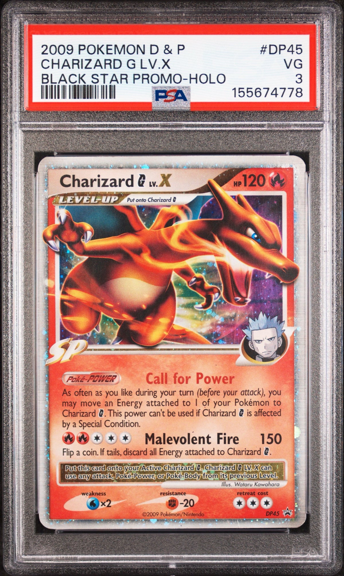 PSA 3 : Charizard Lv X Promo