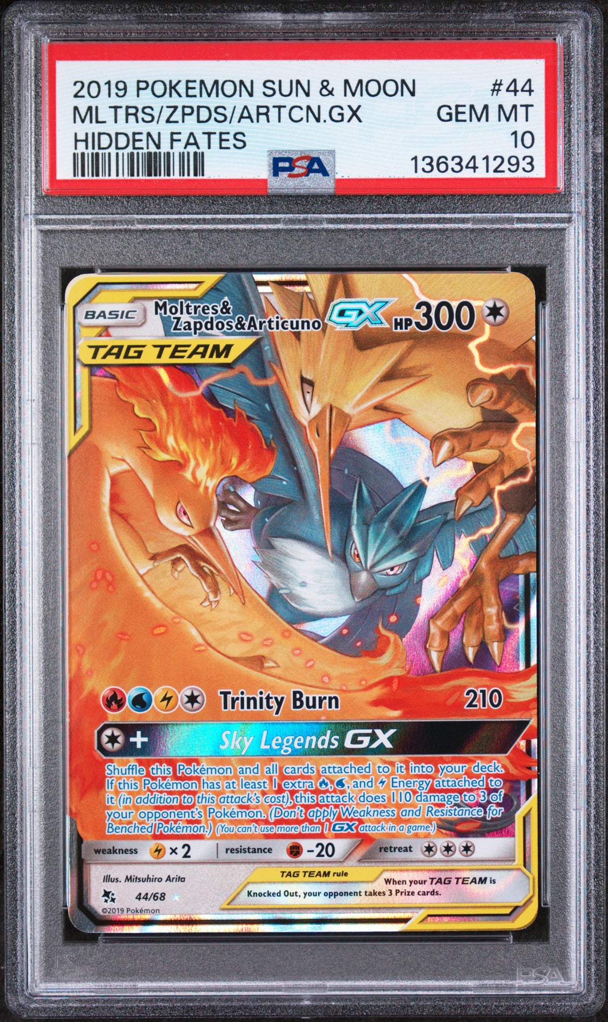 PSA 10 : Moltres/Zapdos/Articuno