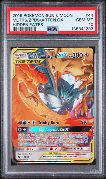 PSA 10 : Moltres/Zapdos/Articuno
