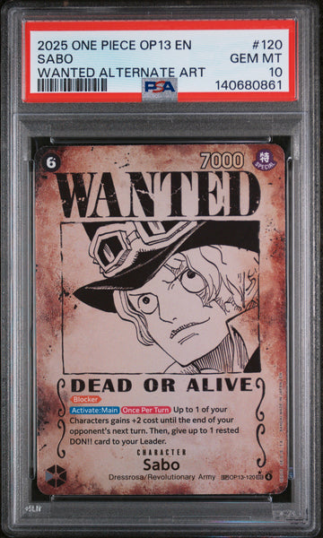 PSA 10 : Wanted Sabo