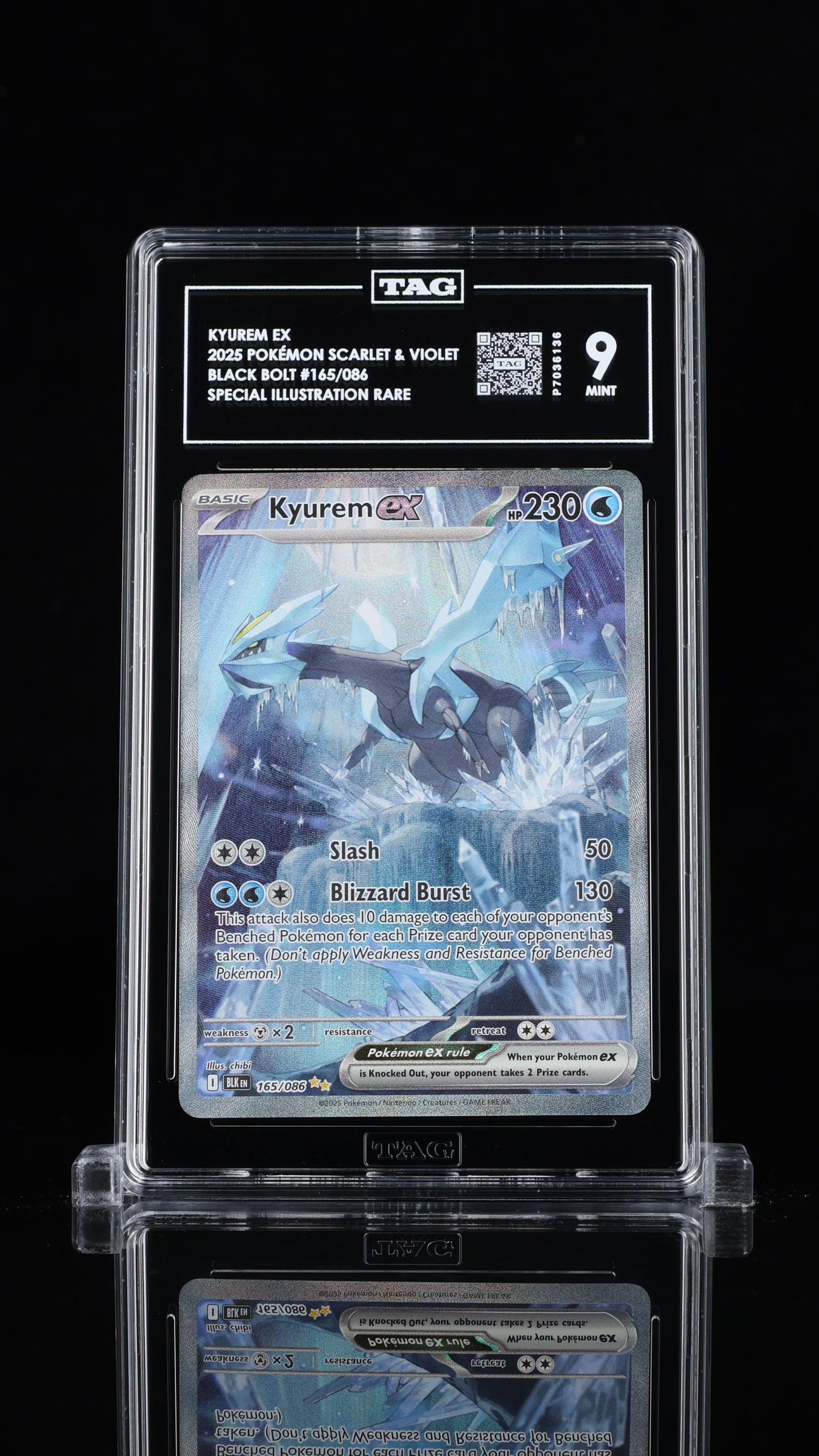 KYUREM EX 2025 POKÉMON SCARLET & VIOLET #165/086 TAG 9