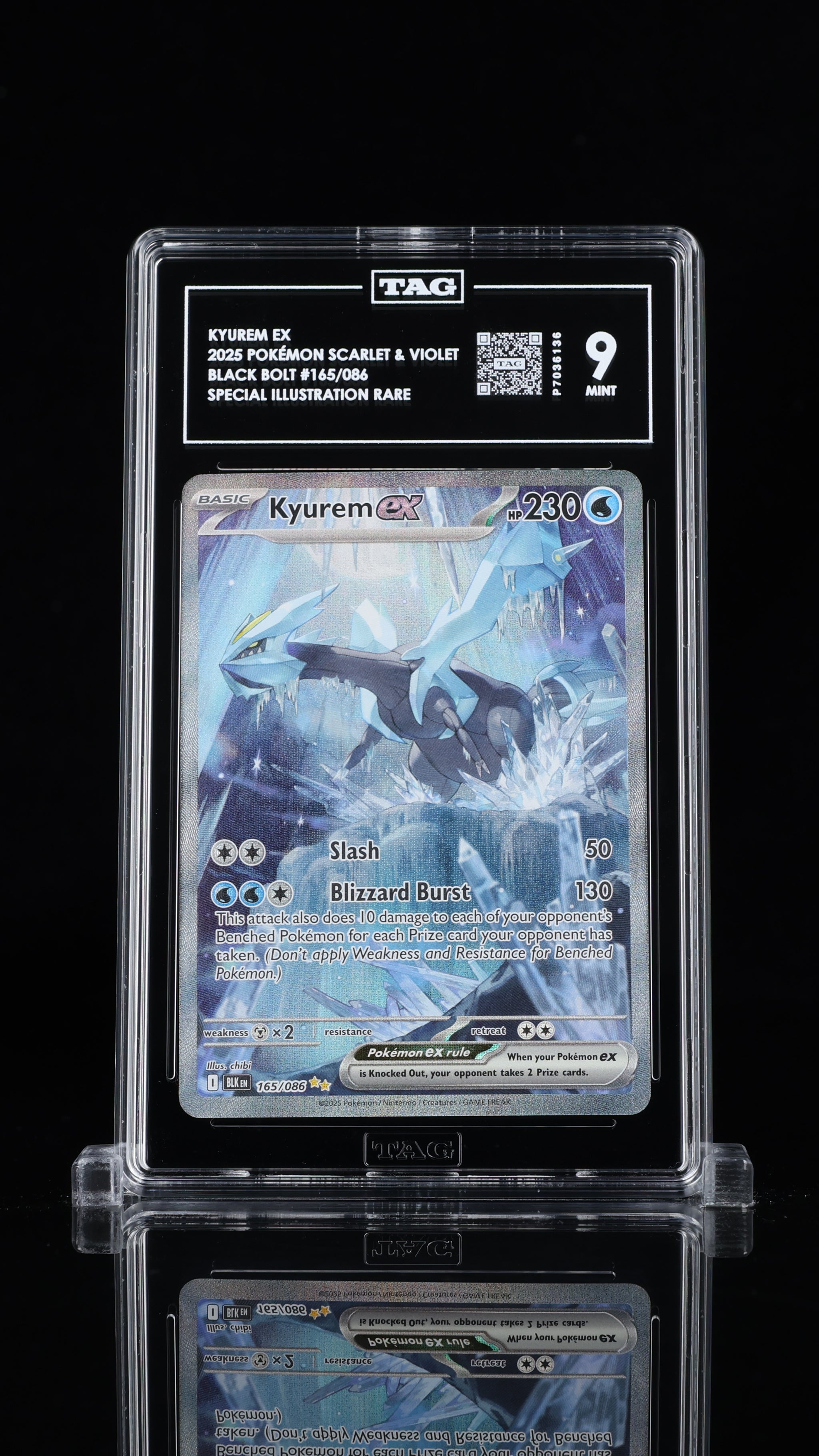 KYUREM EX 2025 POKÉMON SCARLET & VIOLET #165/086 TAG 9