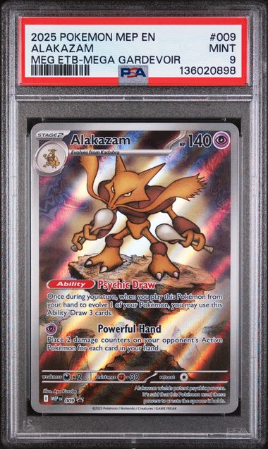 BLACK STAR PROMO #009 ALAKAZAM MEG ETB-MEGA GARDEVOIR