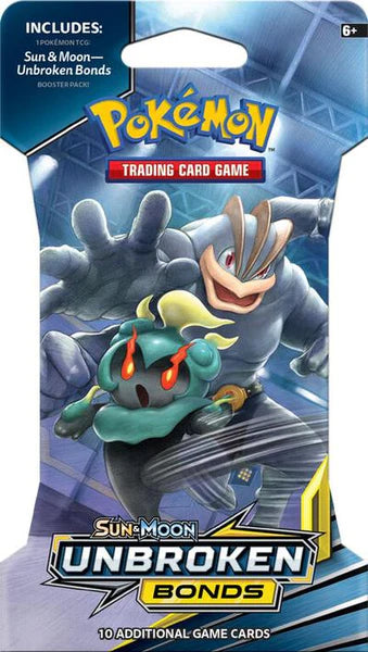 Pokemon SM10 Unbroken Bonds Sleeved Booster Complete Artwork of 4 packs
