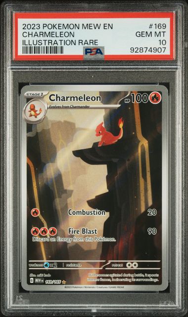 2023 POKEMON MEW EN-151 #169 CHARMELEON ILLUSTRATION RARE