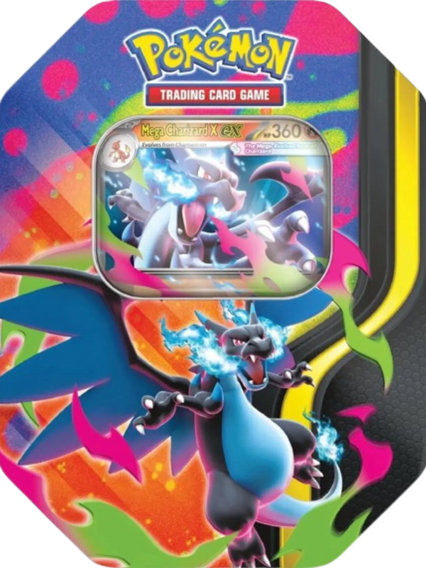 Mega Charizard Tin (Mega Charizard X or Y Random Art )