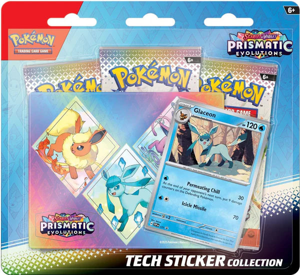 Pokemon SV8.5 Prismatic Evolutions Tech Sticker Collection ( Random Promo )