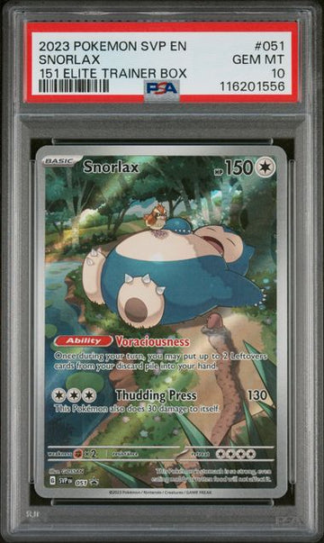 SNORLAX 151 ELITE TRAINER BOX PSA 10