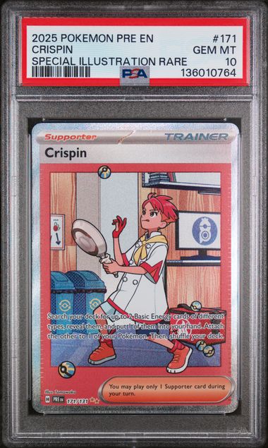 2025 POKEMON PRE EN-PRISMATIC EVOLUTIONS #171 CRISPIN SPECIAL ILLUSTRATION RARE
